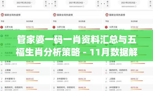 管家婆一码一肖资料汇总与五福生肖分析策略 - 11月数据解析_WHS7.38.52尊享版