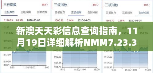 新澳天天彩信息查询指南，11月19日详细解析NMM7.23.37养生版本