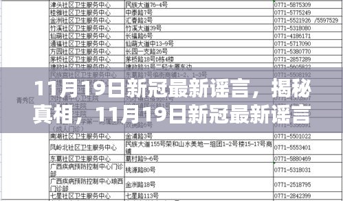 11月19日新冠最新谣言，揭秘真相，11月19日新冠最新谣言解析与辟谣