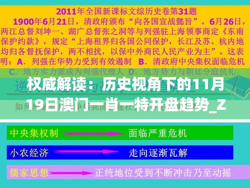 权威解读：历史视角下的11月19日澳门一肖一特开盘趋势_ZND2.32.58策展版