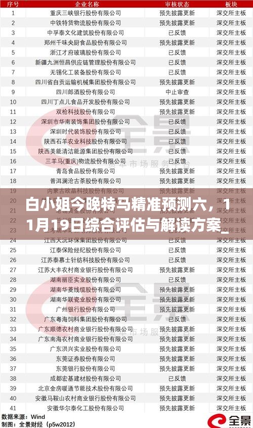 白小姐今晚特马精准预测六，11月19日综合评估与解读方案_YLG9.71.24轻量版
