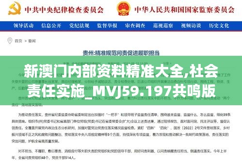 新澳门内部资料精准大全,社会责任实施_MVJ59.197共鸣版
