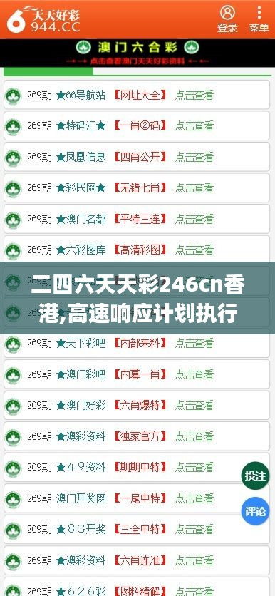 二四六天天彩246cn香港,高速响应计划执行_TCV3.30