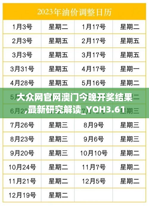大众网官网澳门今晚开奖结果,最新研究解读_YOH3.61