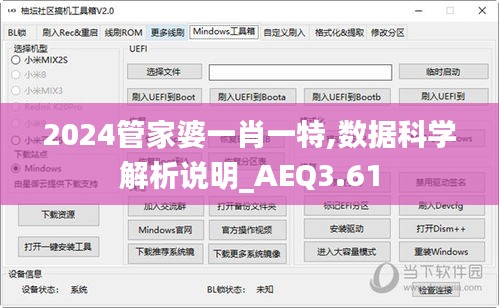 2024管家婆一肖一特,数据科学解析说明_AEQ3.61
