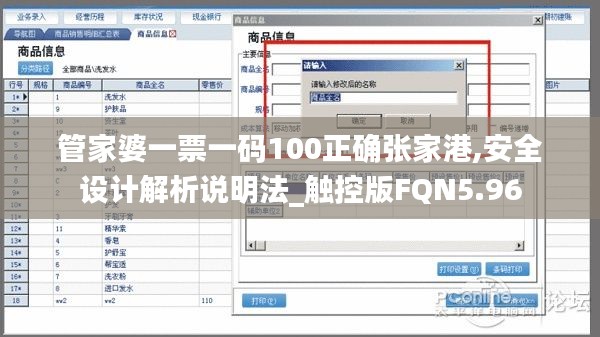 管家婆一票一码100正确张家港,安全设计解析说明法_触控版FQN5.96