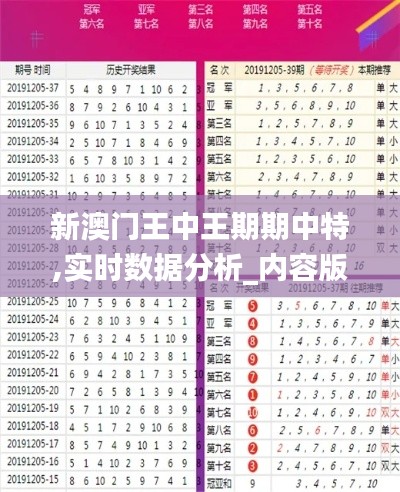 新澳门王中王期期中特,实时数据分析_内容版VGG13.3