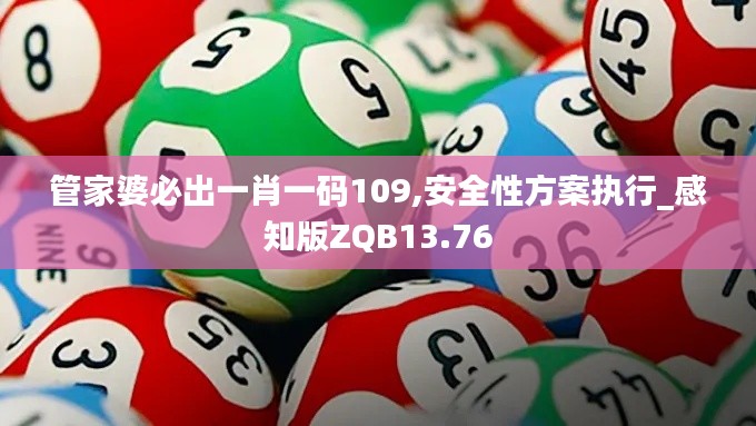 管家婆必出一肖一码109,安全性方案执行_感知版ZQB13.76