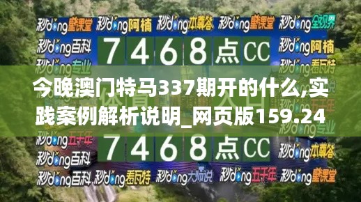 今晚澳门特马337期开的什么,实践案例解析说明_网页版159.240-6