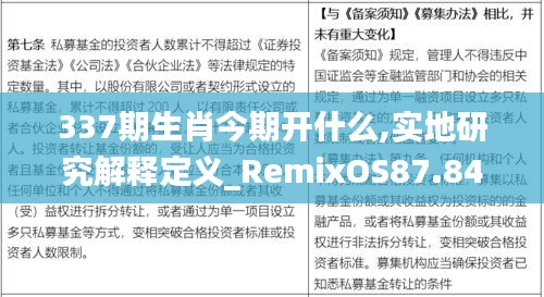 337期生肖今期开什么,实地研究解释定义_RemixOS87.841-8