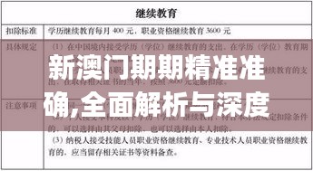 新澳门期期精准准确,全面解析与深度探讨_tShop24.715-4