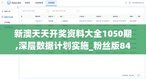 新澳天天开奖资料大全1050期,深层数据计划实施_粉丝版84.806-9