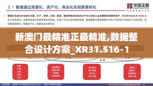 新澳门最精准正最精准,数据整合设计方案_XR31.516-1
