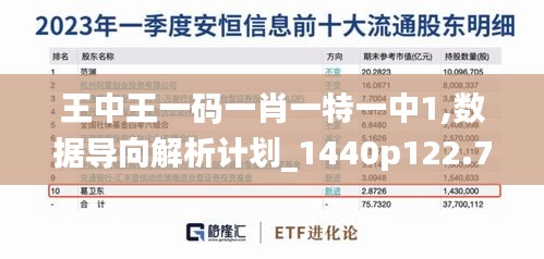 王中王一码一肖一特一中1,数据导向解析计划_1440p122.750