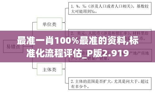 最准一肖100%最准的资料,标准化流程评估_P版2.919