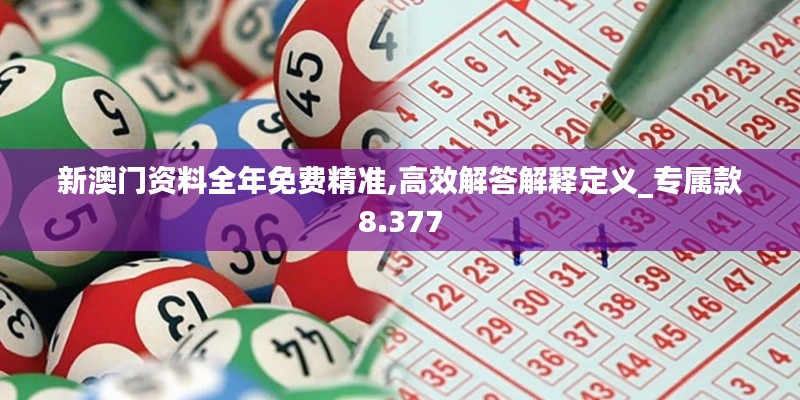 新澳门资料全年免费精准,高效解答解释定义_专属款8.377