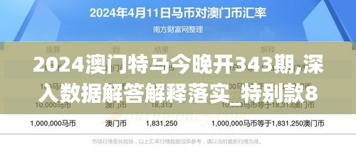 2024澳门特马今晚开343期,深入数据解答解释落实_特别款8.912