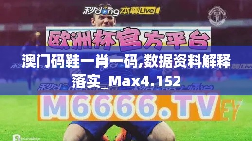 澳门码鞋一肖一码,数据资料解释落实_Max4.152