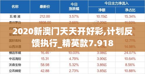 2020新澳门天天开好彩,计划反馈执行_精英款7.918