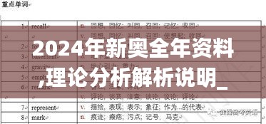 2024年新奥全年资料,理论分析解析说明_FHD版6.780