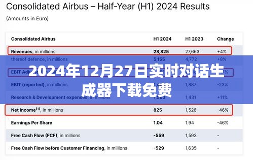 免费实时对话生成器下载，2024年最新版，免费体验