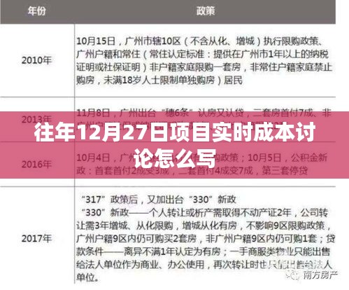年终项目实时成本讨论，回顾与前瞻