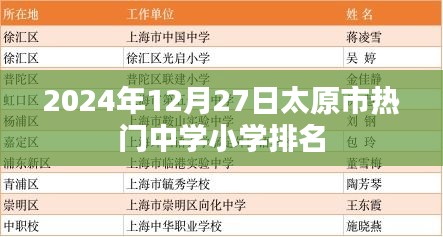 太原中小学排名榜单（最新更新至2024年）