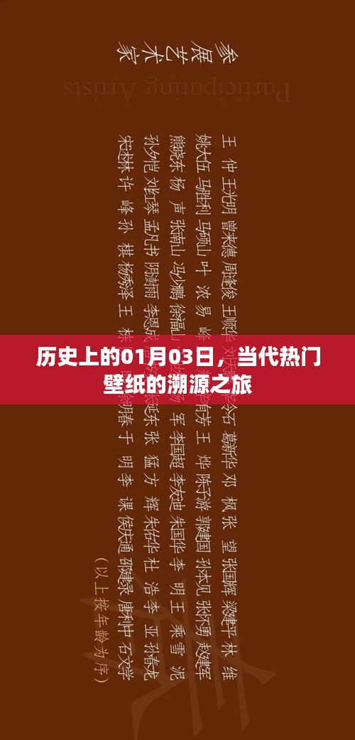 热门壁纸溯源之旅，历史一月三日回顾