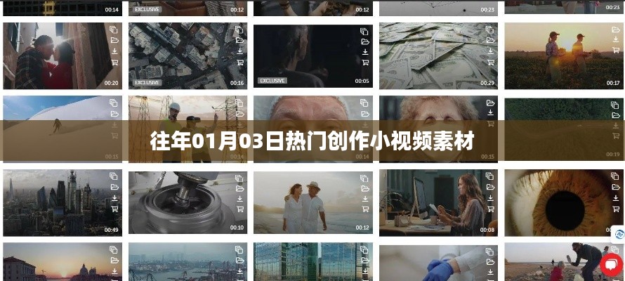 精选创作小视频素材，历年一月初三热门盘点