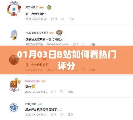B站热门评分查看指南，01月03日最新攻略