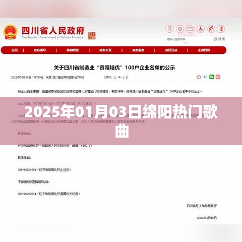 2025年绵阳热门歌曲榜单揭晓