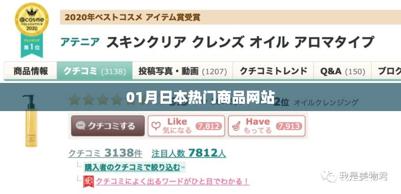 日本热门商品网站一月榜单
