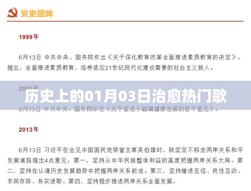一月三日治愈之歌，历史热门回顾