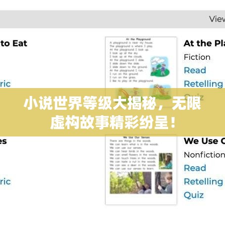 小说世界等级大揭秘，无限虚构故事精彩纷呈！