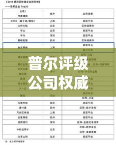 普尔评级公司权威排名揭晓，行业领导者与潮流引领机构榜单