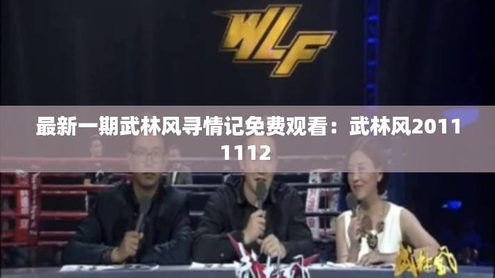 最新一期武林风寻情记免费观看：武林风20111112 