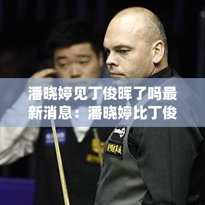潘晓婷见丁俊晖了吗最新消息：潘晓婷比丁俊晖大几岁 