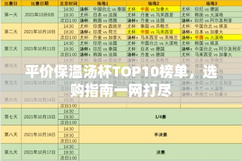 平价保温汤杯TOP10榜单，选购指南一网打尽