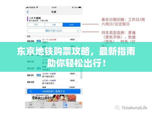 东京地铁购票攻略，最新指南助你轻松出行！
