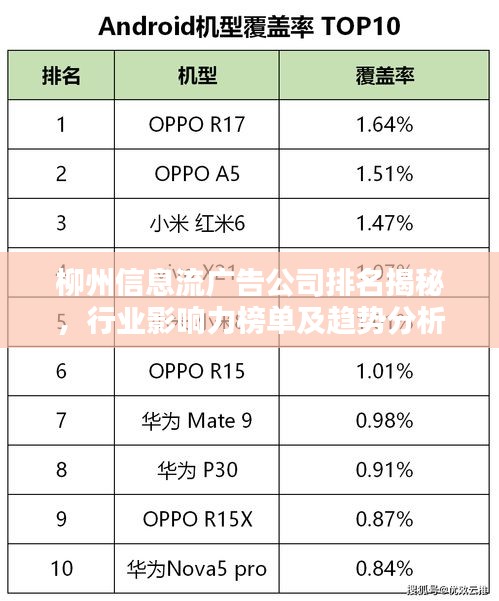 柳州信息流广告公司排名揭秘，行业影响力榜单及趋势分析