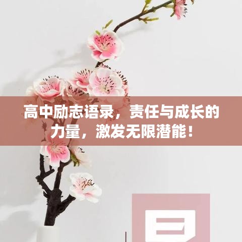 高中励志语录，责任与成长的力量，激发无限潜能！