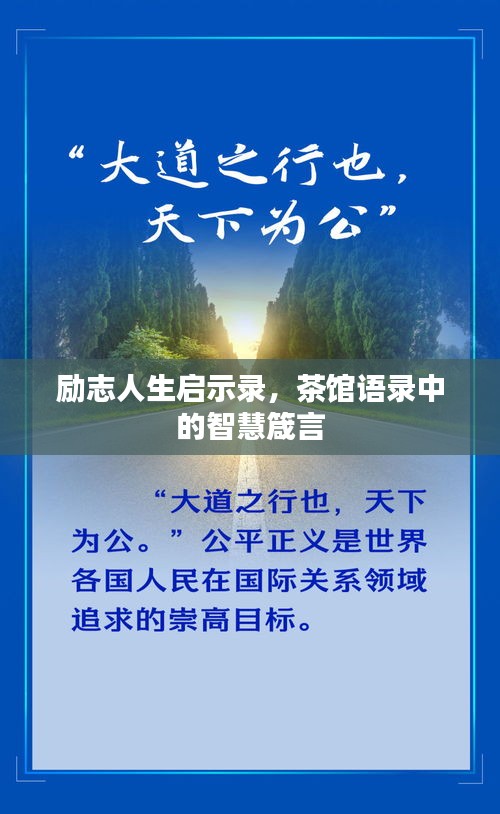 励志人生启示录，茶馆语录中的智慧箴言