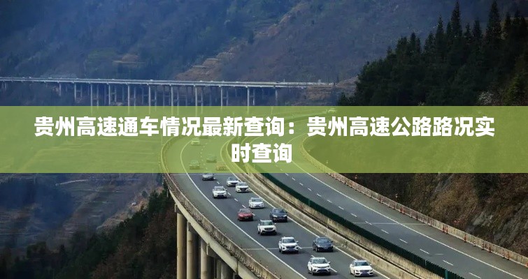 贵州高速通车情况最新查询：贵州高速公路路况实时查询 