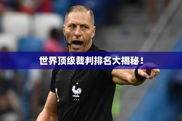 世界顶级裁判排名大揭秘！