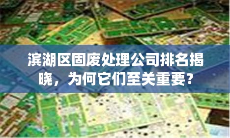 滨湖区固废处理公司排名揭晓，为何它们至关重要？