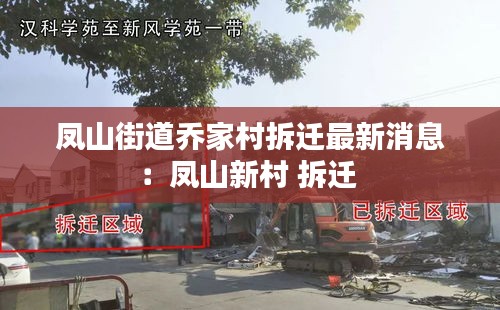 凤山街道乔家村拆迁最新消息：凤山新村 拆迁 