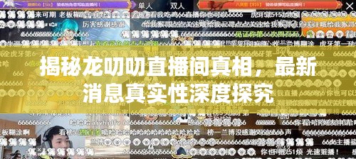 揭秘龙叨叨直播间真相，最新消息真实性深度探究