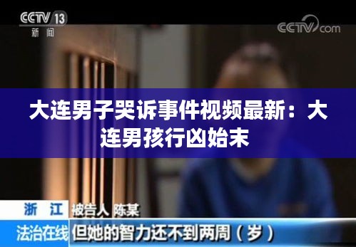 大连男子哭诉事件视频最新：大连男孩行凶始末 