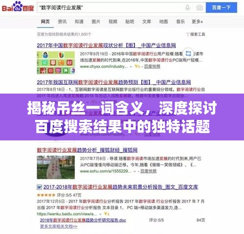 揭秘吊丝一词含义，深度探讨百度搜索结果中的独特话题