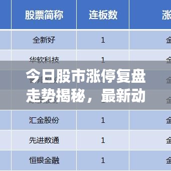 今日股市涨停复盘走势揭秘，最新动态一网打尽